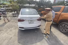 Tài xế đi ngược chiều trên cao tốc Hà Nội - Thái Nguyên bị phạt 17 triệu đồng