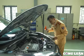 Hơn 35.500 phương tiện được lực lượng Cảnh sát giao thông hỗ trợ đăng kiểm