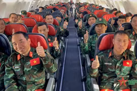 Kết thúc nhiệm vụ tại Thổ Nhĩ Kỳ, đoàn cứu hộ, cứu nạn QĐND Việt Nam lên đường về nước