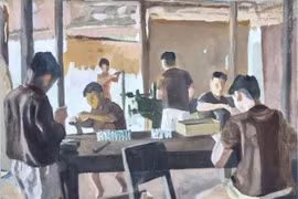 Chiêm ngưỡng những bức tranh khắc họa thời kỳ kháng chiến chống thực dân Pháp