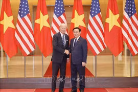 Chủ tịch Quốc hội Vương Đình Huệ hội kiến Tổng thống Hoa Kỳ Joe Biden