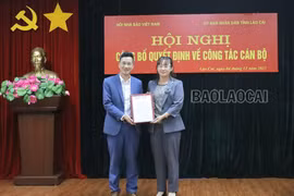 Nhà báo Lê Trường Giang được bầu làm Chủ tịch Hội Nhà báo tỉnh Lào Cai