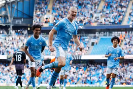 Haaland lập hat-trick, Man City vùi dập Fulham ở vòng 4 Ngoại hạng Anh