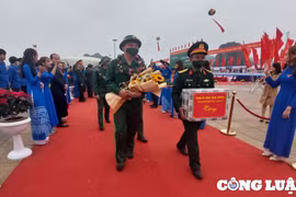 Quảng Ninh: 1.850 thanh niên nhập ngũ trong ngày hội tòng quân 2023
