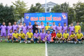 Giao hữu bóng đá giữa Cục Hải quan tỉnh Bắc Ninh và Hội Nhà báo Việt Nam