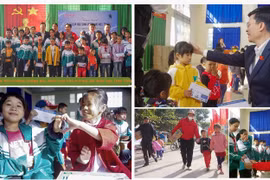 50 em học sinh nghèo vượt khó được tiếp sức đến trường trong niềm vui của thầy cô dịp 20/11