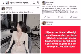 Cảnh báo mại dâm trá hình gắn mác hội nhóm "giúp đỡ sinh viên nghèo" trên mạng xã hội