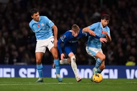 Chelsea hòa siêu kịch tính với Man City ở vòng 12 Ngoại hạng Anh