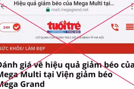 Giả mạo web của báo Tuổi trẻ Thủ đô để quảng cáo phòng khám