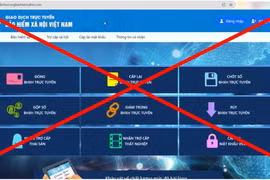 Xuất hiện web giả mạo Cổng dịch vụ công ngành BHXH Việt Nam