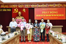 Vĩnh Phúc tổ chức phát động Giải báo chí về xây dựng Đảng tỉnh năm 2023