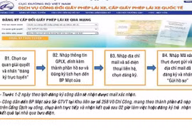 Tăng cường thực hiện cấp, đổi giấy phép lái xe trực tuyến