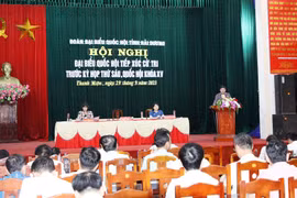 Cử tri Hải Dương kiến nghị hỗ trợ kịp thời cho người dân thiệt hại do thiên tai