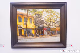 Hà Nội lung linh sắc màu qua Triển lãm "Phố xưa hè cũ" của chàng trai khiếm thính