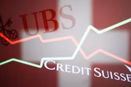 UBS mua Credit Suisse: Credit Suisse “bốc hơi” 60% giá trị, cổ phiếu ngân hàng vạ lây