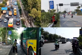 Nguy hiểm rình rập tại điểm dừng xe buýt trên Quốc lộ 5