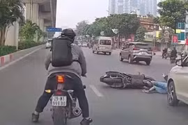 Gây tai nạn, nam thanh niên tăng ga bỏ chạy