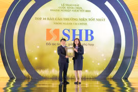 SHB được vinh danh top 10 doanh nghiệp có báo cáo thường niên tốt nhất
