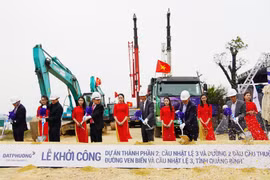 Khởi công Dự án cầu Nhật Lệ 3 và đường hai đầu cầu ở Quảng Bình