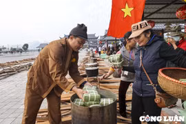 Gần 3.000 người gói 10.000 bánh chưng xanh tặng người nghèo