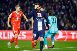 Messi vô duyên, PSG thất bại 0-1 trước Bayern Munich