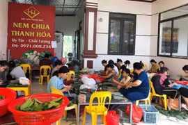 Đặc sản nem chua Thanh Hóa đắt khách dịp cận Tết
