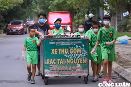 "Biệt đội nhí" thu gom rác tài nguyên gây quỹ từ thiện ở Đà Nẵng