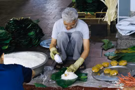 Bánh chưng làng Tranh Khúc – đậm đà hương vị Tết của người Việt