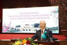 Tổng Bí thư Nguyễn Phú Trọng thăm, chúc Tết Đảng bộ, chính quyền và nhân dân Thủ đô