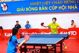 Những vận động viên nữ "tô điểm" Giải Bóng bàn Cúp Hội Nhà báo Việt Nam lần thứ XVI - 2023