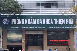 Hà Nội: Đình chỉ hoạt động Phòng khám đa khoa Thiện Hòa