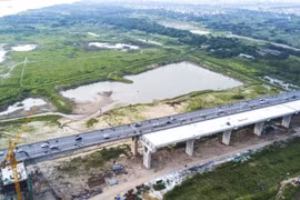 Nước rút tiến độ thực hiện cầu Vĩnh Tuy giai đoạn 2