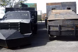 Mexico phá hủy 14 xe bọc thép tự chế của các băng đảng ma túy