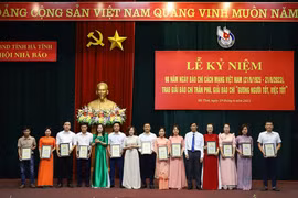 Hội Nhà báo tỉnh Hà Tĩnh vinh danh 54 tác phẩm báo chí Trần Phú năm 2022