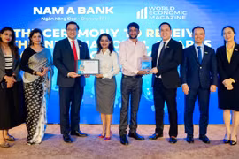 Nam A Bank nhận "Cú đúp" giải thưởng quốc tế