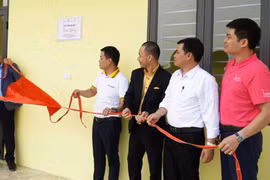 Điểm trường mới tại xóm tái định cư Bưa Cốc