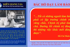 "Người làm báo Kiên Giang khắc ghi lời Bác"