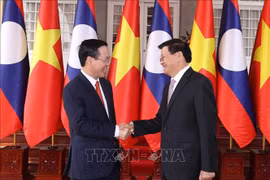 Chủ tịch nước Võ Văn Thưởng hội đàm với Tổng Bí thư, Chủ tịch nước Lào