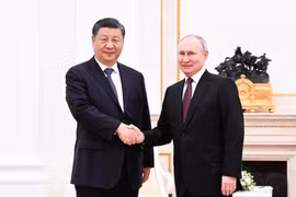Tổng thống Putin ca ngợi mối quan hệ Nga - Trung Quốc khi tiếp ông Tập Cận Bình