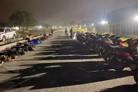 Chặn đứng hàng chục "quái xế" tụ tập lạng lách, gây rối trật tự