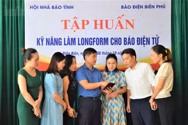 Tập huấn kỹ năng làm longform báo điện tử cho hội viên nhà báo