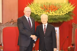 Tổng Bí thư Nguyễn Phú Trọng tiếp Toàn quyền Australia David Hurley
