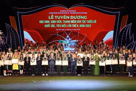 Tuyên dương 143 học sinh, sinh viên, thanh niên dân tộc thiểu số xuất sắc, tiêu biểu năm 2023