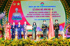 Huyện Ba Vì (Hà Nội) được công nhận đạt chuẩn nông thôn mới