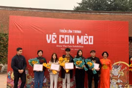 76 tác phẩm trưng bày tại Triển lãm “Vẽ con mèo”