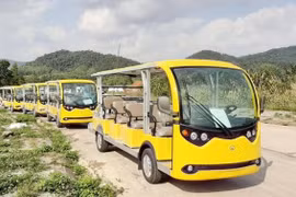 Bố trí xe điện miễn phí phục vụ du khách tham quan thành phố Bến Tre