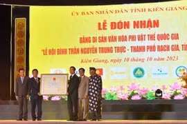Lễ hội Đình thần Nguyễn Trung Trực đón nhận Bằng Di sản văn hóa phi vật thể quốc gia