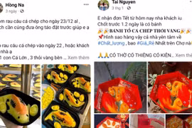 Cá chép “giả” cúng ông Công ông Táo được bày bán sôi động trên thị trường