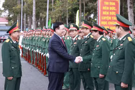 Thực hiện nghiêm nhiệm vụ sẵn sàng chiến đấu, đặc biệt là trong dịp Tết Quý Mão 2023