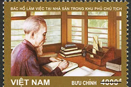 Phát hành bộ tem bưu chính “Nhà sàn Bác Hồ trong khu Phủ Chủ tịch”